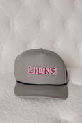 Grey Lions Embroidered Hat