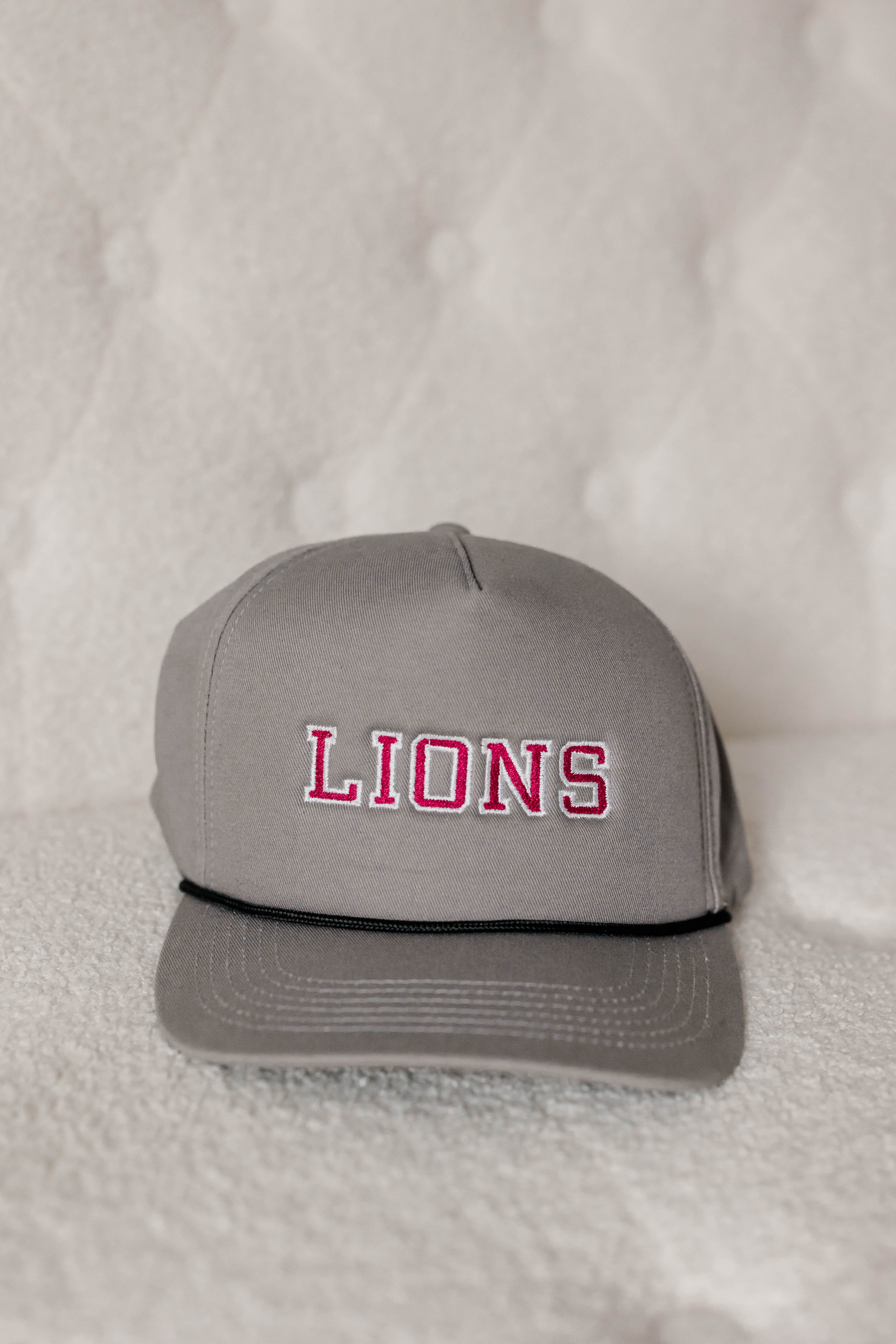 Grey Lions Embroidered Hat